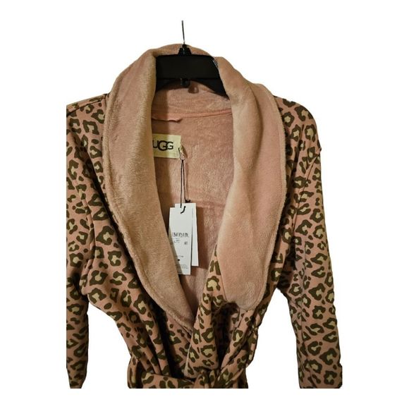 SOLD!! UGG Duffield II Double Knit Fleece Luxurious Pink Heather Robe - Size XL - Picture 3 of 9